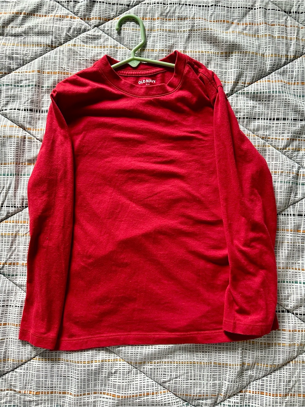Old Navy Kids Long-Sleeve Crewneck Shirt - Red